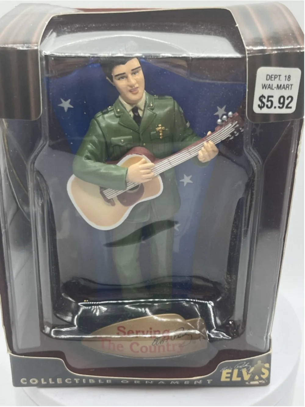 Christmas Ornament. Elvis VINTAGE , ZOOM IN SEE ALL , GREAT COLLECTABLE